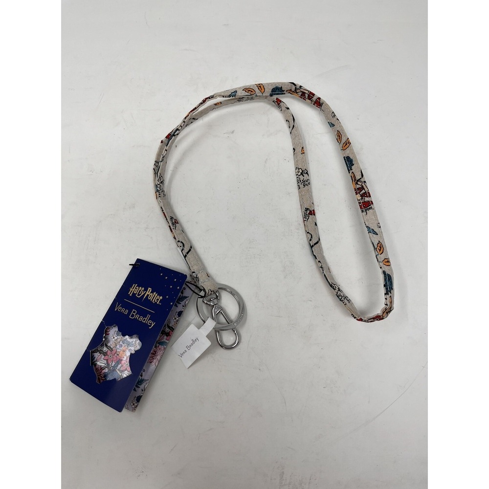 NEW Vera Bradley‎ Harry Potter Herbology Lanyard w/ Key Ring & Clip